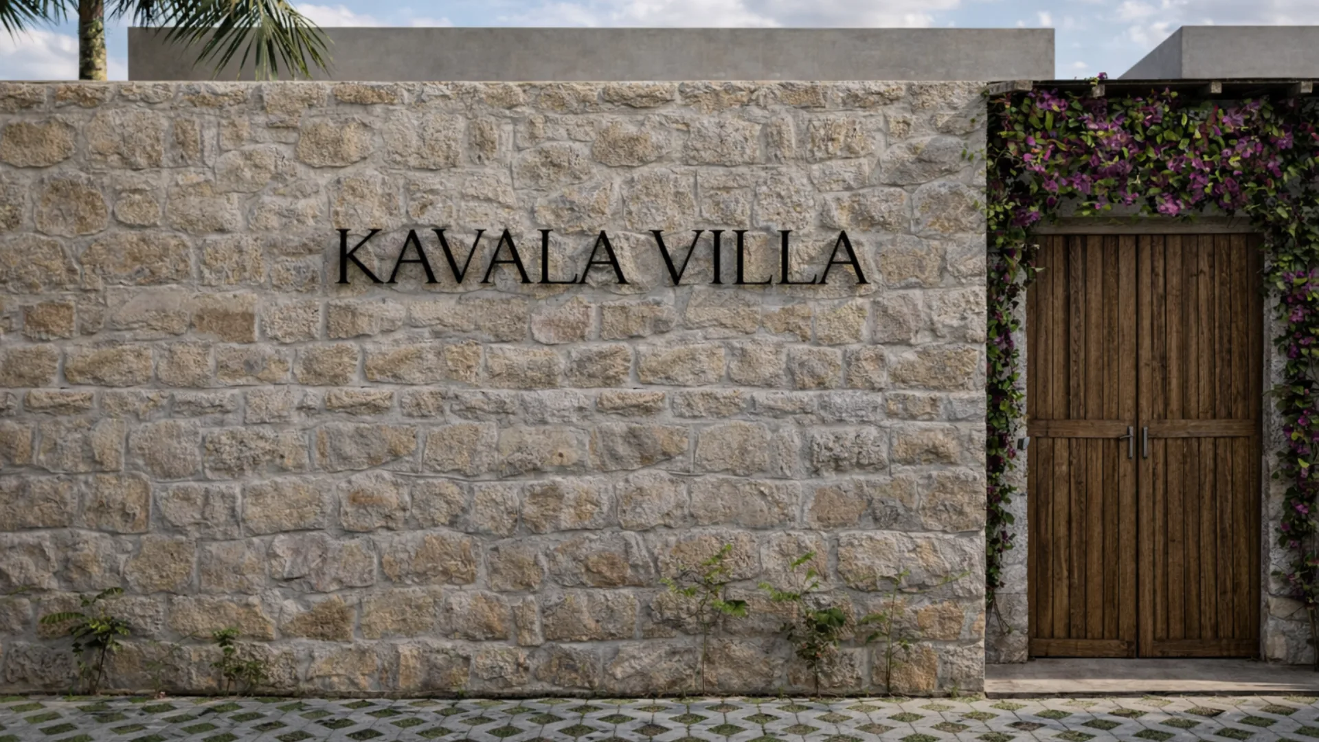 Kavala Villa Entrance